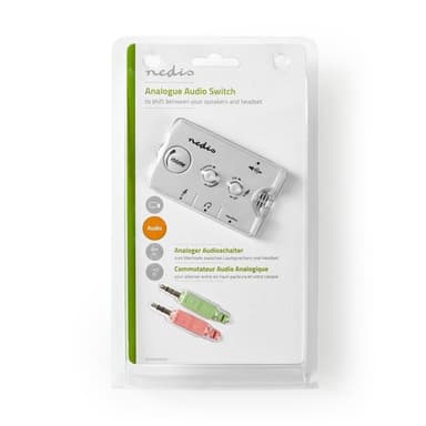 Analog Lydsvitsj | 2x 3,5 mm Hann | 3x 3,5 mm Hunn + 2,5 mm Hunn | Elfenbenshvit