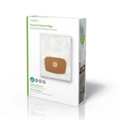 Nedis Støvsugepose- | 4 stk. | Syntetisk | Mest solgt for: Electrolux | Hvit