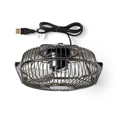 Nedis Bord-vifte | USB-Strøm | Diameter: 150 mm | 3 W | 1 Hastighet | Gun Metal Grå
