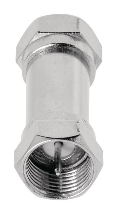 Coaxadapter F F, Han - F, Han Sølv