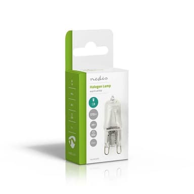 Nedis Halogenlampe G9 | 28 W | 320 lm | 2800 K | Varm Hvit | Klart | Antall lamper i pakningen: 2 stk