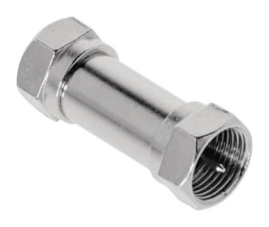 Coaxadapter F F, Han - F, Han Sølv