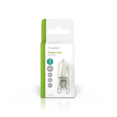 Nedis Halogenlampe G9 | 28 W | 320 lm | 2800 K | Varm Hvit | Klart | Antall lamper i pakningen: 2 stk