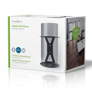 Nedis Speaker Mount | Kompatibel med: Amazon Echo Gen1 | Vegg | 1.5 kg | Fort | Stål | Sort