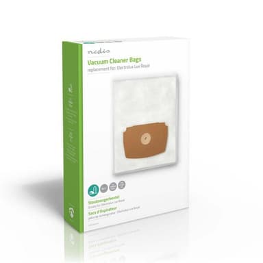 Nedis Støvsugepose- | 4 stk. | Syntetisk | Mest solgt for: Electrolux | Hvit