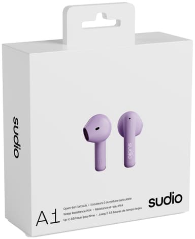 Sudio A1 trådløse in-ear hodetelefoner (lilla)
