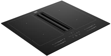 Beko platetopp med ventilator HIXI64701UP innebygd