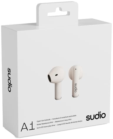 Sudio A1 trådløse in-ear hodetelefoner (hvit)