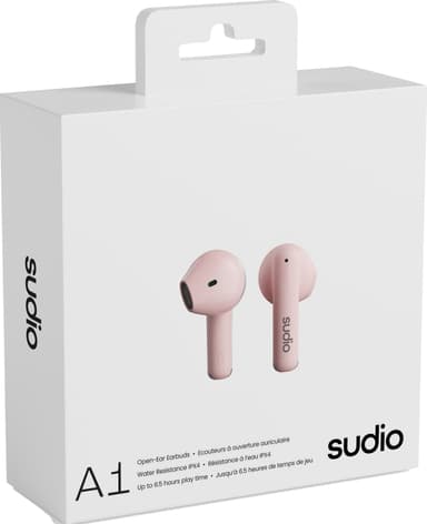 Sudio A1 trådløse in-ear hodetelefoner (rosa)