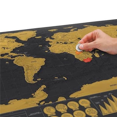 XXL Scratch Map - Verdenskart der du skraper av landene du har besøkt