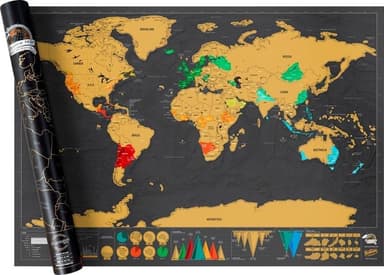 XXL Scratch Map - Verdenskart der du skraper av landene du har besøkt