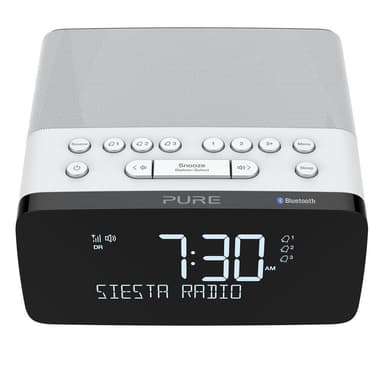 PURE FM/DAB/DAB+/BT/Qi Siesta Charge Klokkeradio Polar
