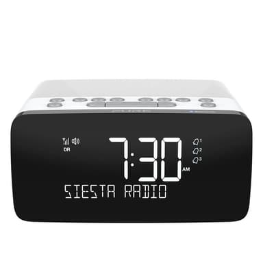 PURE FM/DAB/DAB+/BT/Qi Siesta Charge Klokkeradio Polar