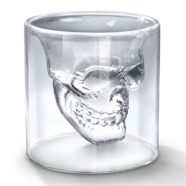 Shotglas dödskalle, 75 ml