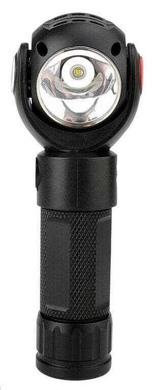 Oppladbar T6 + COB LED 360° roterende lommelykt med magnet