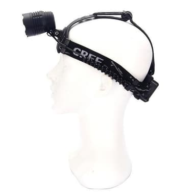 Pannlampa med CREE LED XM-L T6, 1600lm, Svart