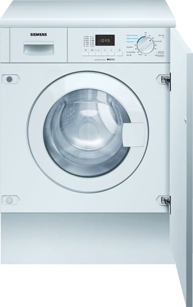 iQ300 WK14D322DN - Vaskemaskin/tørker - innebygd - bredde: 59.5 cm - dybde: 58 cm - høyde: 82 cm - frontileggelse - 52 liter - 7 kg - 1355 rpm