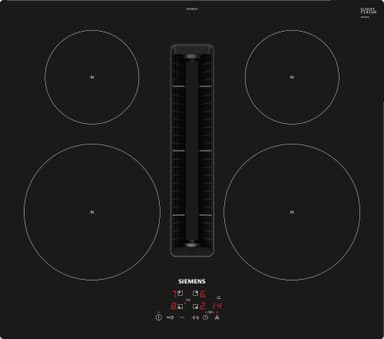 Siemens iQ300 platetopp med ventilator EH611BE15E (sort)