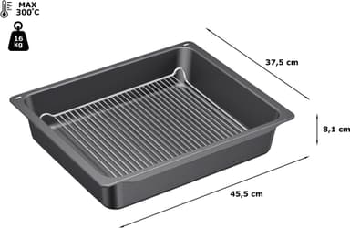 Bosch proffpanne med rist HEZ633070