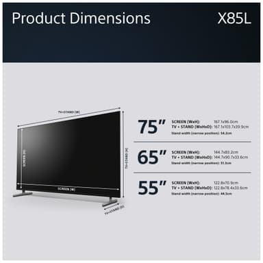 Sony Bravia 55” X85L 4K Full Array LED Smart TV (2023)