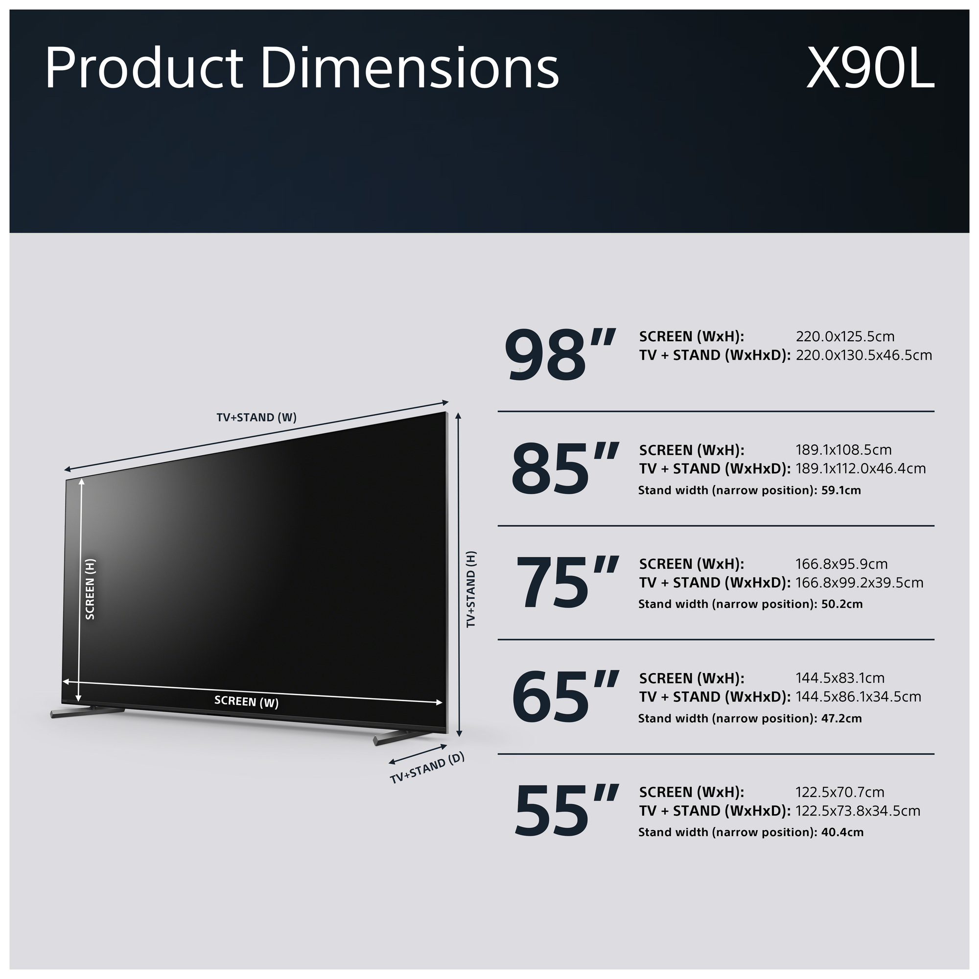 Sony Bravia 65” X90L 4K Full Array LED Smart TV (2023)