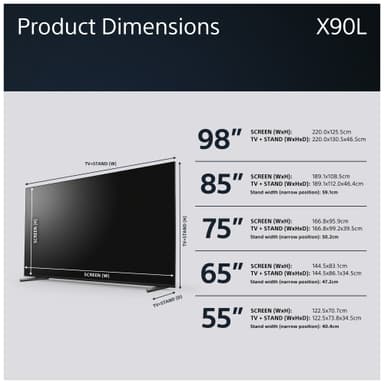 Sony Bravia 85” X90L 4K Full Array LED Smart TV (2023)