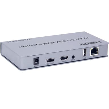 NÖRDIC systemforlenger for HDMI 4K60Hz med loop out 2xUSB og R/L stereo over Cat6 opptil 60m
