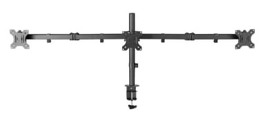 NÖRDIC Monitorarm Table Bracket for tripper skjermer 13-27 tommer i stål, vippbar, roterbar og roterbar, svart, skjermbrakett