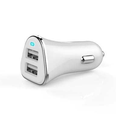 NÖRDIC rask bil lader 2x2.4a porter USB totalt 3.4a