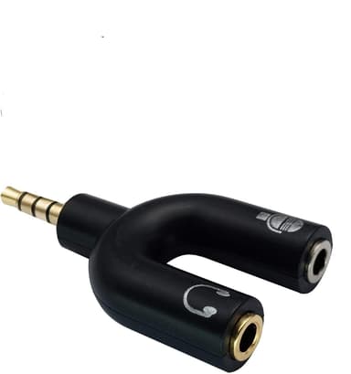 NÖRDIC Sound Adapter 3.5mm adapter for mikrofon og øretelefon