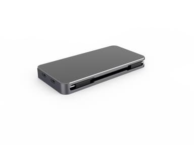 NÖRDIC 1 til 7 USB-C-dokkingstasjon for doble skjermer 1xHDMI 1x DP 8K30Hz 4K120Hz PD3.0 100W 2xUSB-A 1xUSB-C 1xRJ45 Giga Macbook M1 & M2