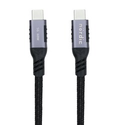 NÖRDIC USB C till HDMI adapter 4K i 30Hz 10cm svart – Nördic