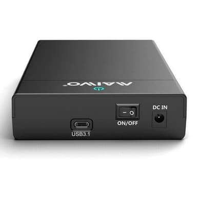 Maiwo K3568G2 USB 3.1 Gen2 10Gbps Eksternt oppbevaringsskap for 1. 3,5 SATA HDD Opptil 8TB med støtte for UASP USB-kabel inkludert