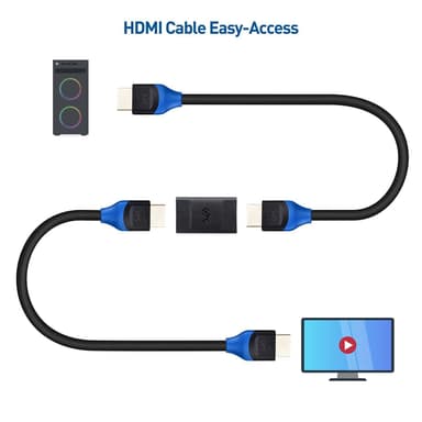Cable Matters-forlenger HDMI 8K60Hz 4K120Hz HDR HDMI-kobling 2-pack