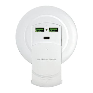 NÖRDIC Innebygd ladestasjon 1xusb C 87W Strømleveranse 3.0, 2xusb A QuickCharger QC4 18W Total 96W