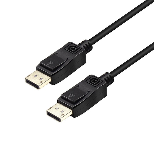NÖRDIC 1M DisplayPort til DisplayPort Cable Ver 1.4 UHD 8K i 60Hz 32.4gbps 10-bit HD-dobbeltskjerm Kobber 99,99%