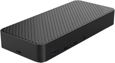NÖRDIC DisplayLink USB-A & USB-C trippelskjermer Dokkingstasjon 1 til 11 4K60Hz 2xUSB-C 3xUSB-A Mac M1 M2 Thunderbolt 3 & 4
