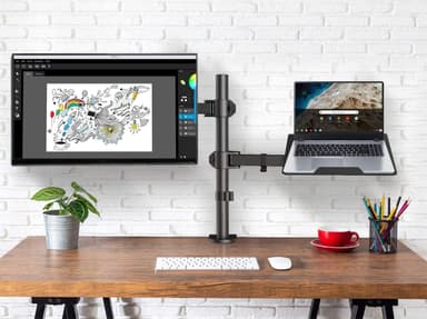 NÖRDIC Monitor Arm og Laptop Holder Monitor 13-27 ""8kg Portable 15.6"" Monitor Mount