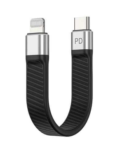 NÖRDIC kort flatkabel 14cm USB-C til lynrask lading PD18W brikkesett C94