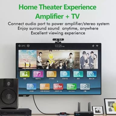NÖRDIC HDMI 4K120Hz 8K60Hz avtrekker HDMI til 1xHDMI 2xToslink 1xStereo RL HDCP2.3 HDR10 EDID