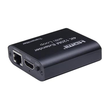 NÖRDIC HDMI Cat6 forlengelse 120m 4K30Hz HD med loop EDID funksjon HDMI Extension