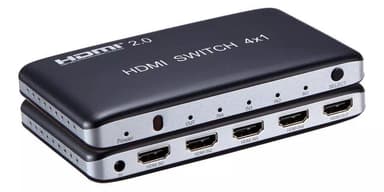 NÖRDIC HDMI 2.0-svitsj 4 til 1 4K 60Hz 3D UHD HDCP 2.2