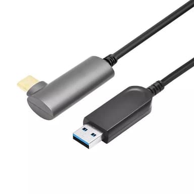 NÖRDIC aktiv AOC Fiber 7,5 m USB-C til USB-A VR Link-kabel for Oculus Quest 2 USB3.2 Gen2 10 Gbps Super Speed ​​​​VR Link-kabel