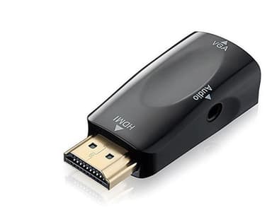 NÖRDIC HDMI HA til VGA Ho Adapter med 3,5 mm Audio 1920x1080p i 60Hz