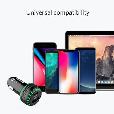 NÖRDIC bil lader 30W med 1xusb c pd30w og 1xusb en 18w rask lader 3.0 qualcomm sertifisert