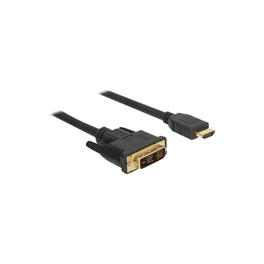 NÖRDIC 2M kabel HDMI Høy hastighet til DVI-D Single Link 18 + 1 Oppløsning 1920x1200 60Hz 5.1gbps Clean Copper 99.99%