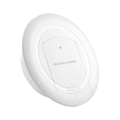 NÖRDIC Innebygd ladestasjon 1xusb C 87W Strømleveranse 3.0, 2xusb A QuickCharger QC4 18W Total 96W