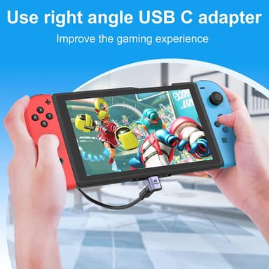 NÖRDIC USB4 vinklet adapter hann til hunn 40G 8K60Hz PD100W