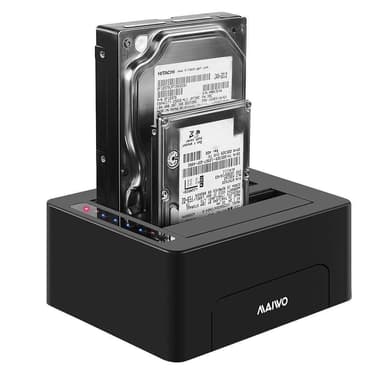 Maiwo K3082 USB 3.1 Gen1 5Gbps Docking Station for 2,5 3,5 SATA HDD Opptil 14TB med støtte for UASP, Støtte for Sataiii 6Gbps Hard Disk Cloning
