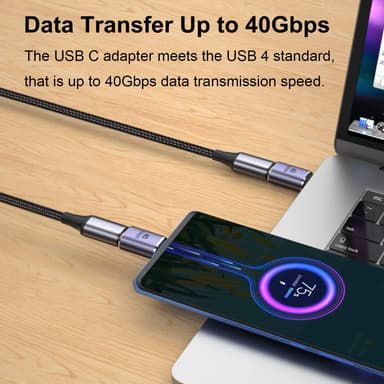 NÖRDIC USB4 adapter hann til hunn 40G 8K30Hz PD100W